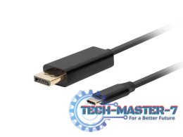 Kabel USB-C (M)->Displayport 3M 4K 60HZ czarny