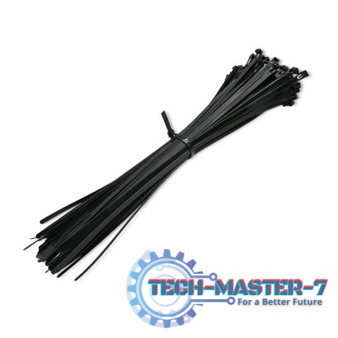Opaski zaciskowe wielorazowe/trytytki | 7.2*450mm | Nylon UV | Czarne Opaski zaciskowe wielorazowe/trytytki | 7.2*450mm | Nylon UV | Czarne