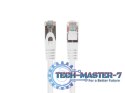 Patchcord kat.6 FTP 0.25M 10-pack fluke passed biały