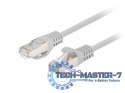 Patchcord kat.6 FTP 0.25M 10-pack fluke passed szary