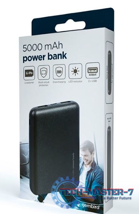 PowerBank 5000 mAh czarny PowerBank 5000 mAh czarny