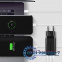 ACU-DPQ65 Ładowarka sieciowa, GaN 65W, 3x port (USB-A + dual USB-C), PD3.0/QC4+/PPS/Apple, czarna