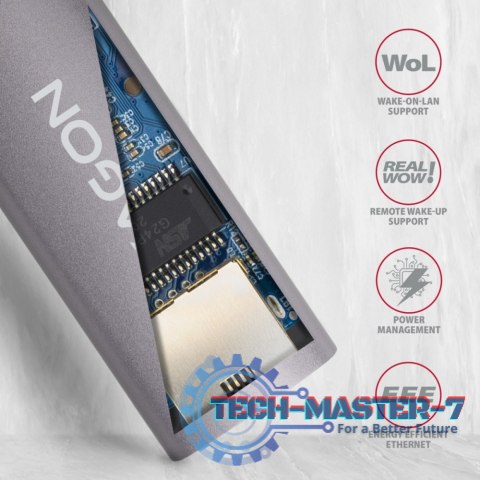 ADE-TR Karta sieciowa Gigabit Ethernet adapter, USB-A 3.2 Gen 1, instalacja automatyczna, metalowy, tytanowa szarość ADE-TR Karta sieciowa Gigabit Ethernet adapter, USB-A 3.2 Gen 1, instalacja automatyczna, metalowy, tytanowa szarość