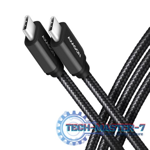 BUCM3-CM20AB Kabel USB-C - USB-C 3.2 Gen 1, 2m, PD 60W, 3A, ALU, oplot, czarny BUCM3-CM20AB Kabel USB-C - USB-C 3.2 Gen 1, 2m, PD 60W, 3A, ALU, oplot, czarny