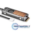CLR-M2FAN Miedziany radiator z wentylatorem do dwustronnych dysków M.2 SSD, wysokość 13mm
