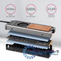 CLR-M2FAN Miedziany radiator z wentylatorem do dwustronnych dysków M.2 SSD, wysokość 13mm