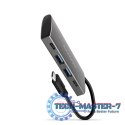 HMC-4G2 Hub USB Gen2 10Gbps, 2x USB-A + 2x USB-C, 13cm USB-C kabel