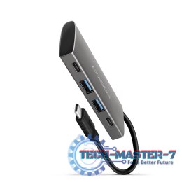 HMC-4G2 Hub USB Gen2 10Gbps, 2x USB-A + 2x USB-C, 13cm USB-C kabel