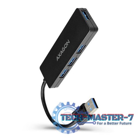 HUE-G1A Hub 4-portowy USB 3.2 Gen 1 SLIM, kabel Type-A 14cm HUE-G1A Hub 4-portowy USB 3.2 Gen 1 SLIM, kabel Type-A 14cm