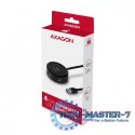 HUE-P1A Hub 4-portowy USB 3.2 Gen 1 round, 30cm USB-A kabel, microUSB dodatkowe zasilanie