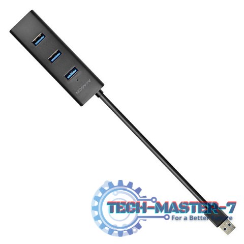 HUE-S2B Hub 4-portowy USB 3.2 Gen 1 charging hub, 30cm kabel, microUSB dodatkowe zasilanie HUE-S2B Hub 4-portowy USB 3.2 Gen 1 charging hub, 30cm kabel, microUSB dodatkowe zasilanie