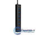 HUE-SA7BP Hub 7-portowy USB 3.2 GEN 1 aluminum charging hub, AC adapter