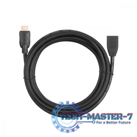 Kabel HDMI v2.0 F-M pozłacany 3m przedłużacz Kabel HDMI v2.0 F-M pozłacany 3m przedłużacz