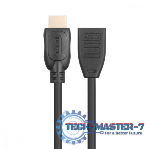 Kabel HDMI v2.0 F-M pozłacany 3m przedłużacz Kabel HDMI v2.0 F-M pozłacany 3m przedłużacz