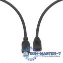Kabel HDMI v2.0 F-M pozłacany 3m przedłużacz