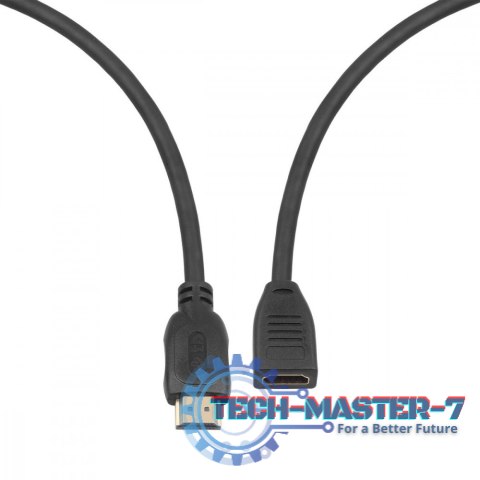 Kabel HDMI v2.0 F-M pozłacany 3m przedłużacz Kabel HDMI v2.0 F-M pozłacany 3m przedłużacz