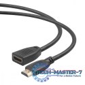 Kabel HDMI v2.0 F-M pozłacany 3m przedłużacz