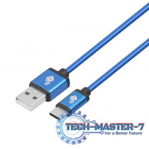 Kabel USB-USB C 1.5m niebieski sznurek premium Kabel USB-USB C 1.5m niebieski sznurek premium