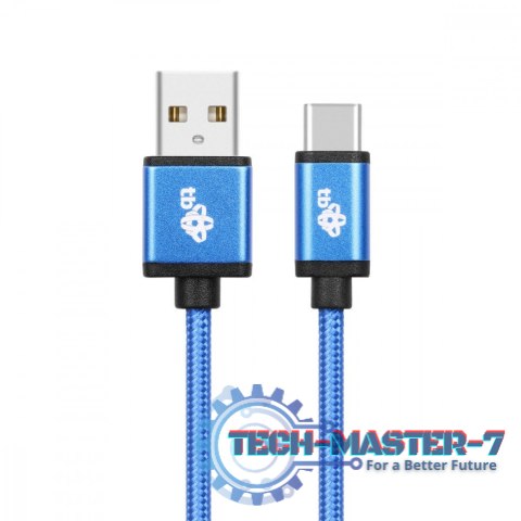 Kabel USB-USB C 1.5m niebieski sznurek premium Kabel USB-USB C 1.5m niebieski sznurek premium