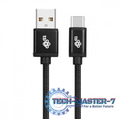 Kabel USB-USB C 3 m. czarny sznurek Kabel USB-USB C 3 m. czarny sznurek
