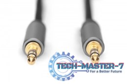 Kabel połączeniowy audio MiniJack Stereo Typ 3.5mm/3.5mm M/M nylon 3m
