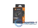 Ładowarka samochodowa Coney 1x USB 1x USB-C QC 3.0 48W Czarna