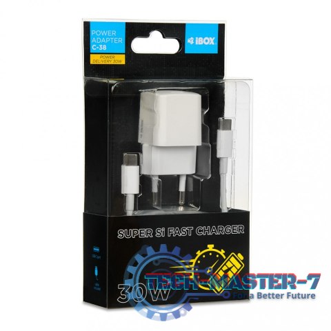 Ładowarka sieciowa ILUC65 GaN 65W USB-C biała Ładowarka sieciowa ILUC65 GaN 65W USB-C biała