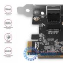 PCEE-GRF Karta sieciowa PCIe 1x Gigabit Ethernet port RJ-45 Realtek SP & LP