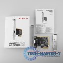 PCEE-GRF Karta sieciowa PCIe 1x Gigabit Ethernet port RJ-45 Realtek SP & LP