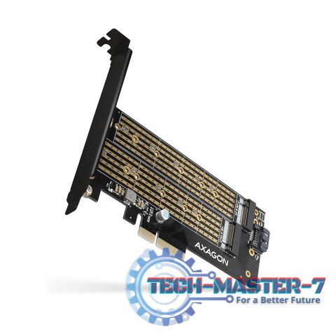 PCEM2-D Adapter wewnętrzny PCIe x4, 1x M.2 NVMe M-key + 1x SATA B-key slot, SP & LP PCEM2-D Adapter wewnętrzny PCIe x4, 1x M.2 NVMe M-key + 1x SATA B-key slot, SP & LP