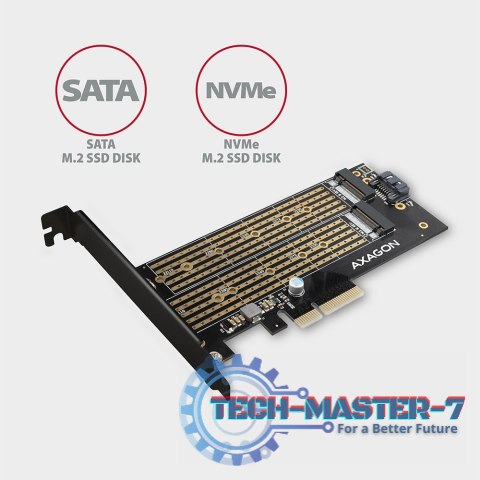 PCEM2-D Adapter wewnętrzny PCIe x4, 1x M.2 NVMe M-key + 1x SATA B-key slot, SP & LP PCEM2-D Adapter wewnętrzny PCIe x4, 1x M.2 NVMe M-key + 1x SATA B-key slot, SP & LP