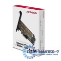 PCEM2-D Adapter wewnętrzny PCIe x4, 1x M.2 NVMe M-key + 1x SATA B-key slot, SP & LP