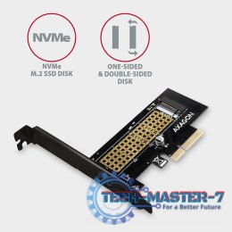 PCEM2-N Adapter wewnetrzny PCIe x4, 1x M.2 NVMe M-key slot, SP & LP