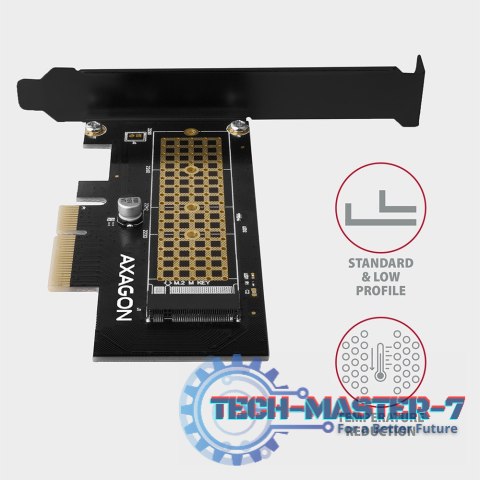 PCEM2-N Adapter wewnetrzny PCIe x4, 1x M.2 NVMe M-key slot, SP & LP PCEM2-N Adapter wewnetrzny PCIe x4, 1x M.2 NVMe M-key slot, SP & LP
