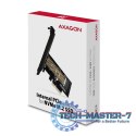 PCEM2-N Adapter wewnetrzny PCIe x4, 1x M.2 NVMe M-key slot, SP & LP