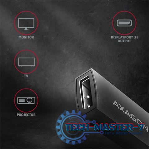 RVC-DP Konwerter/adapter USB-C -> DisplayPort, 4K/60Hz RVC-DP Konwerter/adapter USB-C -> DisplayPort, 4K/60Hz