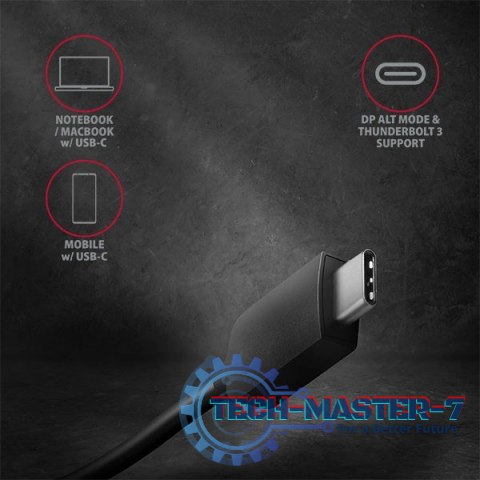 RVC-DP Konwerter/adapter USB-C -> DisplayPort, 4K/60Hz RVC-DP Konwerter/adapter USB-C -> DisplayPort, 4K/60Hz