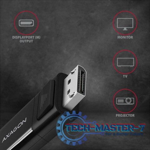 RVC-DPC Konwerter/kabel USB-C -> DisplayPort 1,8m, 4K/60HZ RVC-DPC Konwerter/kabel USB-C -> DisplayPort 1,8m, 4K/60HZ