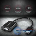 RVH-VGAN Adapter aktywny HDMI -> VGA FullHD, wyjście audio, micro USB złącze zasilania
