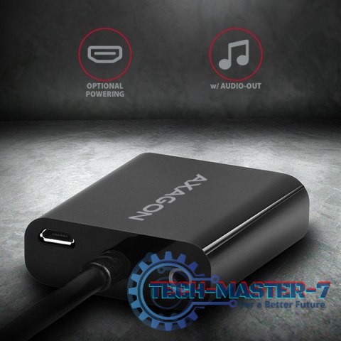 RVH-VGAN Adapter aktywny HDMI -> VGA FullHD, wyjście audio, micro USB złącze zasilania RVH-VGAN Adapter aktywny HDMI -> VGA FullHD, wyjście audio, micro USB złącze zasilania