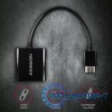RVH-VGAN Adapter aktywny HDMI -> VGA FullHD, wyjście audio, micro USB złącze zasilania