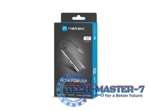 Stacja dokująca Multi Port Fowler Slim USB-C PD, 2x USB 3.0, HDMI 4K Stacja dokująca Multi Port Fowler Slim USB-C PD, 2x USB 3.0, HDMI 4K