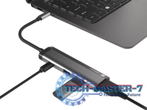 Stacja dokująca Multi Port Fowler Slim USB-C PD, 2x USB 3.0, HDMI 4K Stacja dokująca Multi Port Fowler Slim USB-C PD, 2x USB 3.0, HDMI 4K