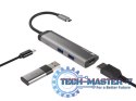 Stacja dokująca Multi Port Fowler Slim USB-C PD, 2x USB 3.0, HDMI 4K