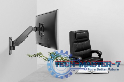 Uchwyt ścienny pojedynczy, 1xLCD, max. 32", max. obciążenie 8kg, ze sprężyną gazową, obrotowy Uchwyt ścienny pojedynczy, 1xLCD, max. 32", max. obciążenie 8kg, ze sprężyną gazową, obrotowy