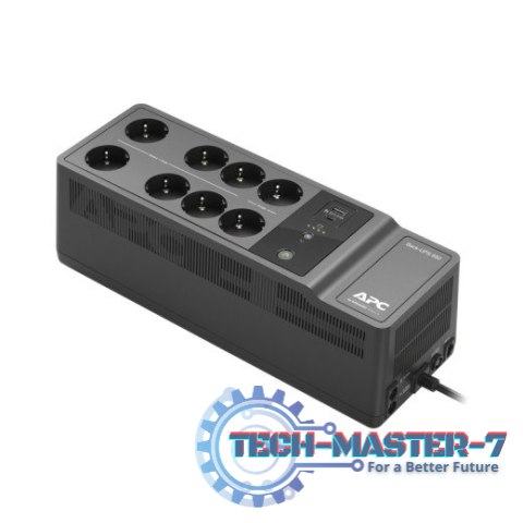 Zasilacz BE850G2-GR 850VA, 230V, porty ładowania USB typu C i A, 8 gniazd Schuko CEE 7 (2 przepięcia) Zasilacz BE850G2-GR 850VA, 230V, porty ładowania USB typu C i A, 8 gniazd Schuko CEE 7 (2 przepięcia)