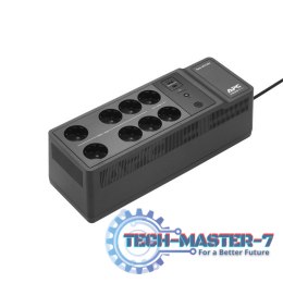 Zasilacz BE850G2-GR 850VA, 230V, porty ładowania USB typu C i A, 8 gniazd Schuko CEE 7 (2 przepięcia)