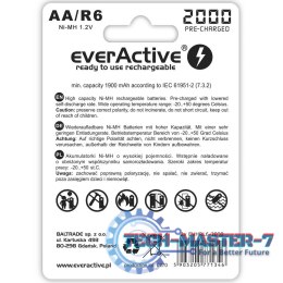 Akumulatory R6/AA 2000 mAH, blister 2 SZT. technologia Ready To Use