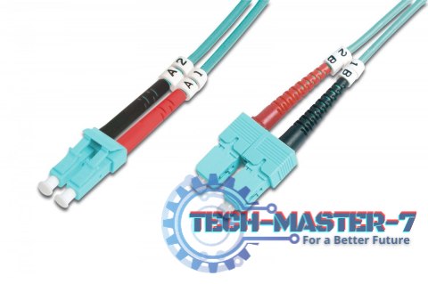 Patchcord światłowodowy FO LC-SC MM 50/125 OM3 duplex LSOH 5m