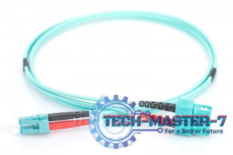 Patchcord światłowodowy FO LC-SC MM 50/125 OM3 duplex LSOH 5m Patchcord światłowodowy FO LC-SC MM 50/125 OM3 duplex LSOH 5m
